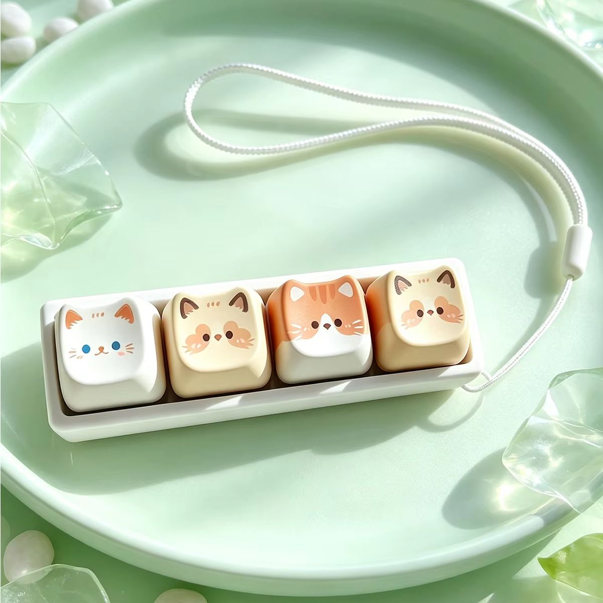 Mechanical Switch Tester - Cute Cat Mechanical Switch Tester Keychain