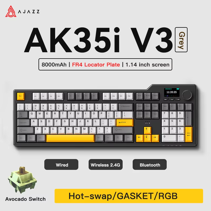 Ajazz AK35I V3/V4 MAX Tri-mode - đánh giá và giá Keyboard Gaming Mac