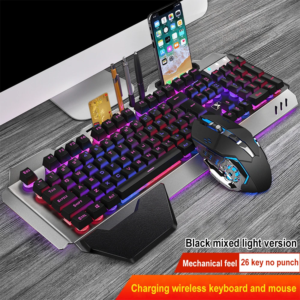 K680 Rechargeable 2.4G wireles - đánh giá và giá Gaming Keyboard And Mouse Combo Wireless