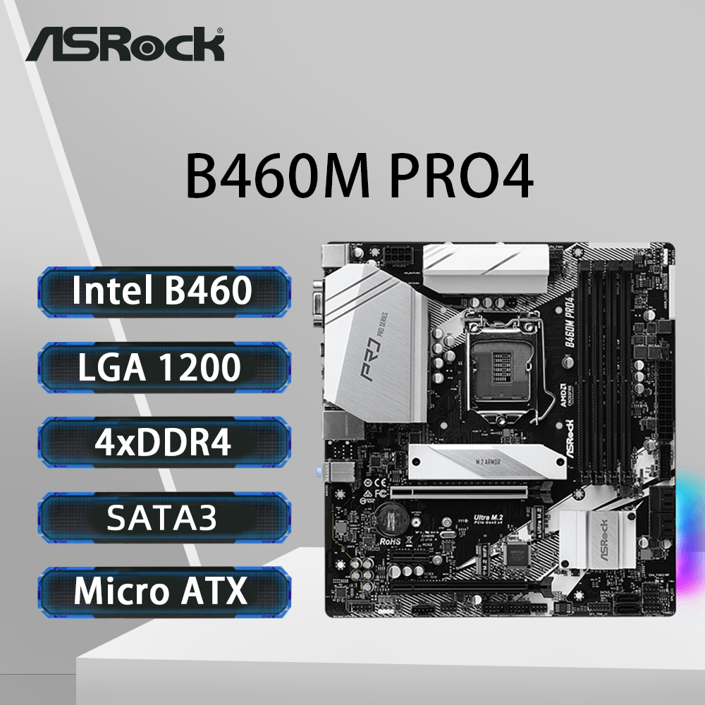 ASRock B460M PRO4 Motherboard  - đánh giá và giá Intel Cpu Core I5