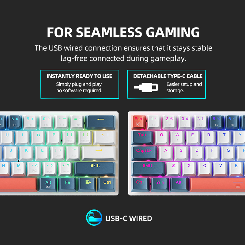 K500-B61 Machenike Mini Mechan - đánh giá và giá Gaming Keyboard And Mouse Set