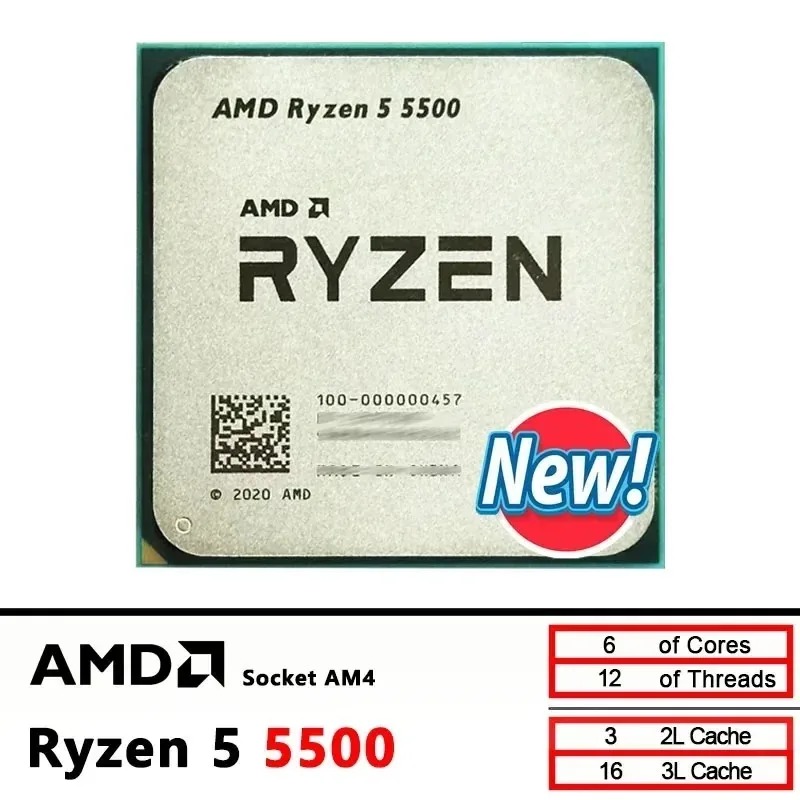 100% Brand New AMD R5 5500 Ryz - đánh giá và giá Amd Cpu Ryzen 5