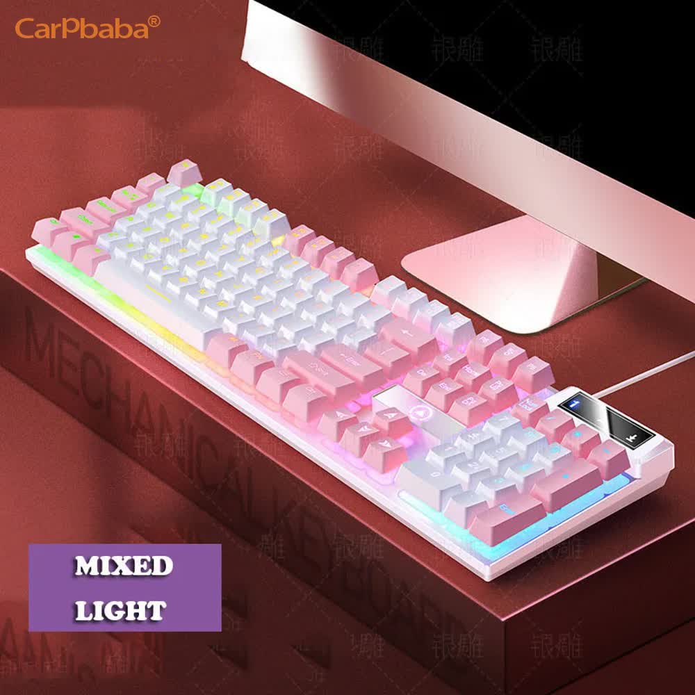 Carpbaba K500 104 Key USB Wire - đánh giá và giá Gaming Keyboard And Mouse Set