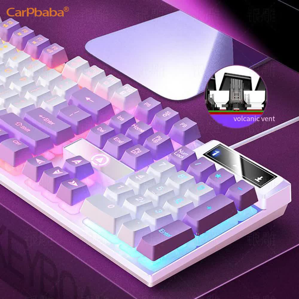 Carpbaba K500 104 Key USB Wire - đánh giá và giá Gaming Keyboard And Mouse Set