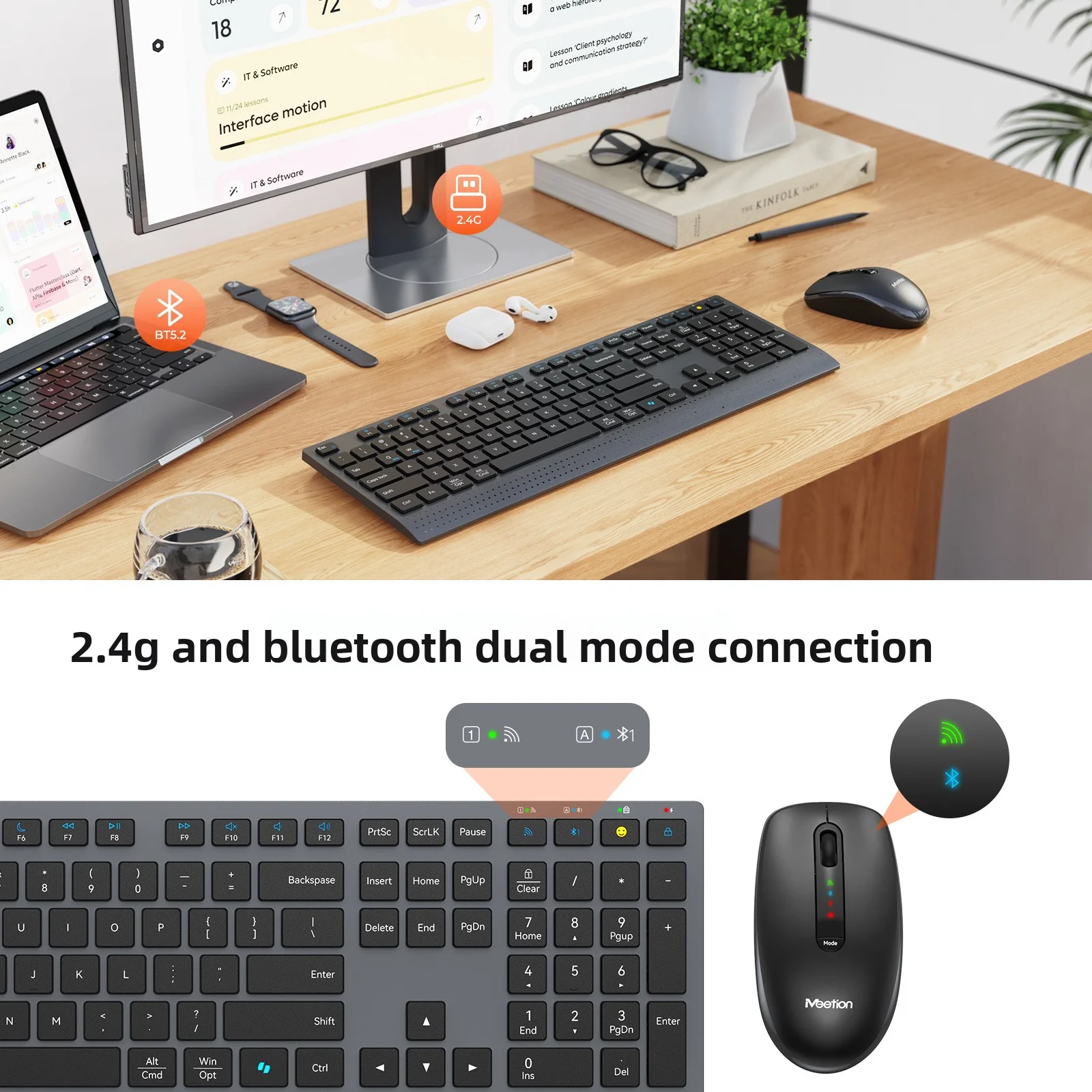 2.4G Bluetooth Dual-mode Wirel - đánh giá và giá Gaming Keyboard And Mouse Combo Wireless