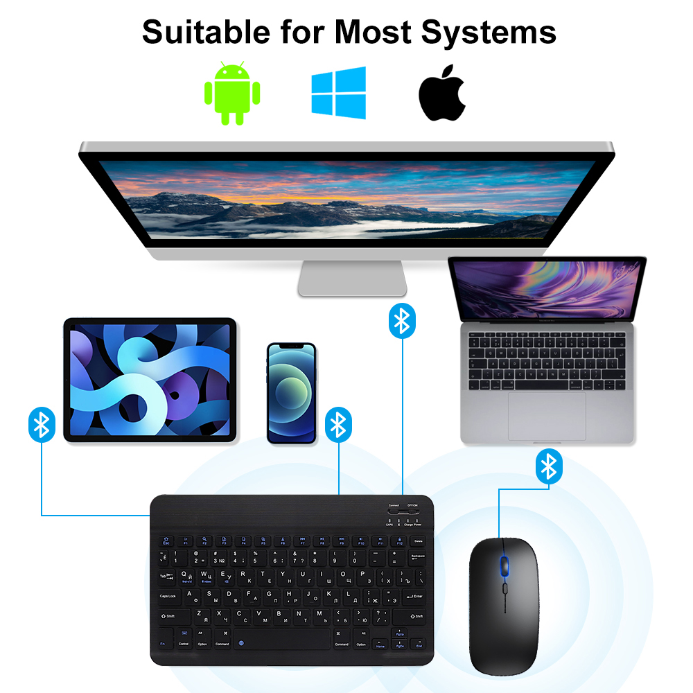 Bluetooth Keyboard and Mouse F - đánh giá và giá Gaming Keyboard And Mouse Set