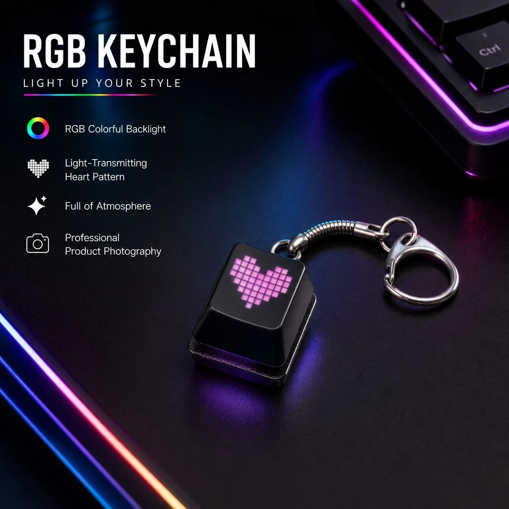 Mini RGB Keyboard Keychain Fid - đánh giá và giá Mechanical Switch Tester