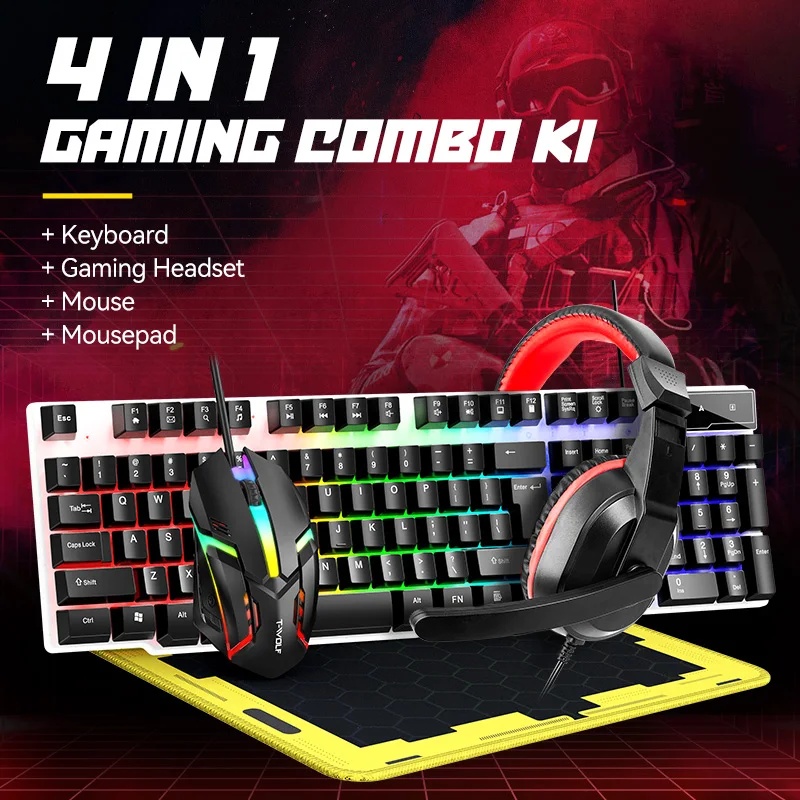 NEW USB Keyboard And Mouse Gam - đánh giá và giá Gaming Keyboard And Mouse Set