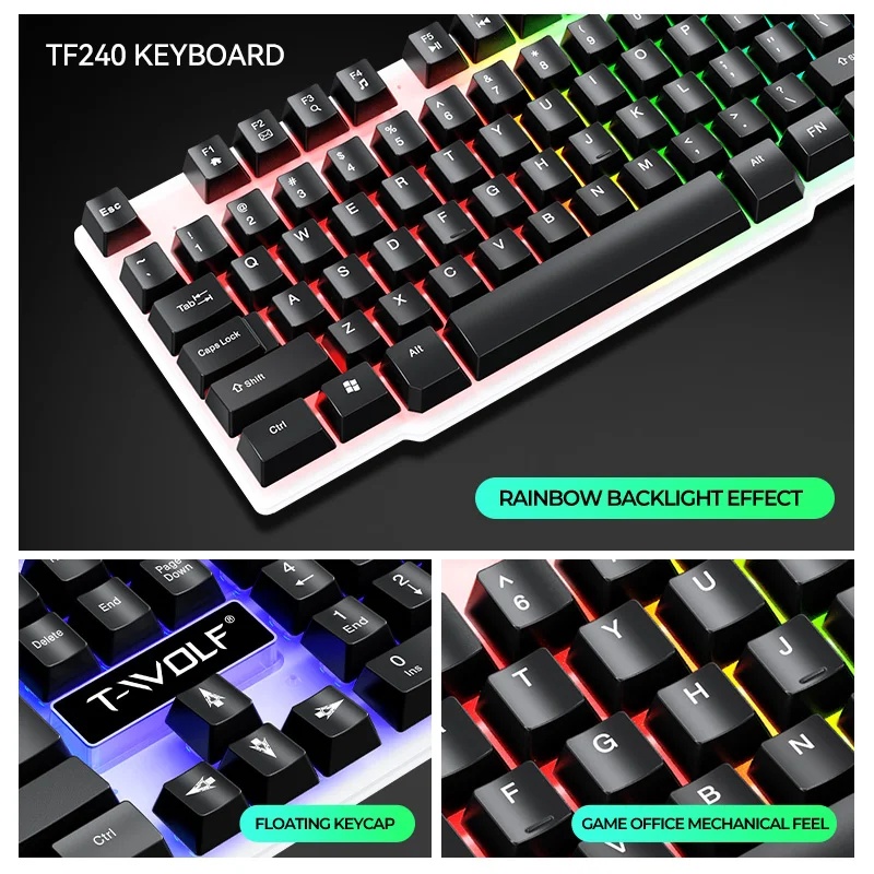 NEW USB Keyboard And Mouse Gam - đánh giá và giá Gaming Keyboard And Mouse Set