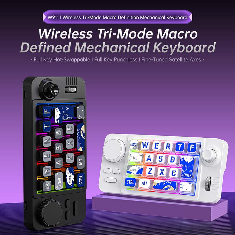 Gaming Keyboard W911 Wireless  - đánh giá và giá Gaming Keyboard Mechanical Wireless