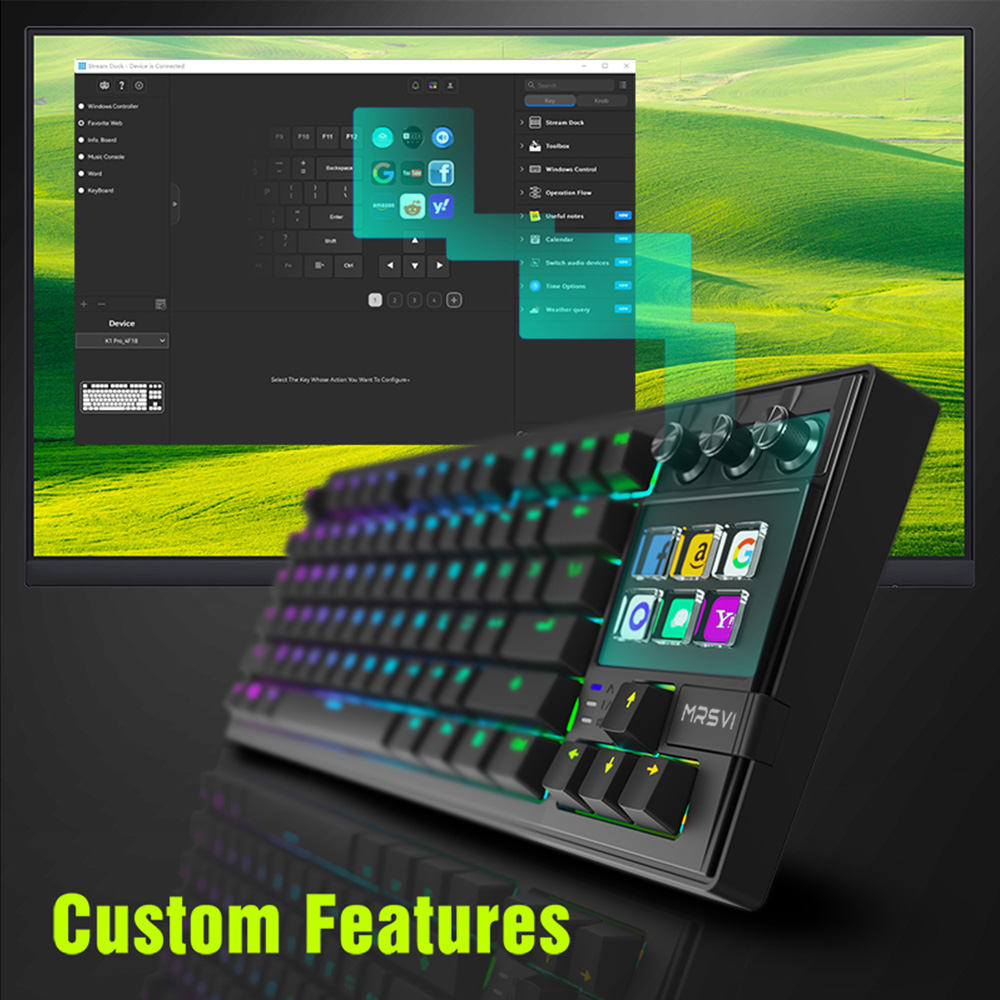 MRSVI K1 PRO Visual LCD AI Key - đánh giá và giá Keyboard Gaming Mac