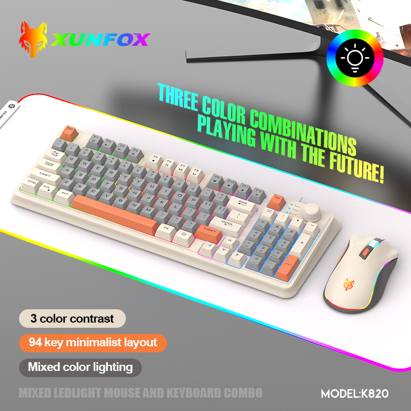 K820 USB Wired Game Keyboard M - đánh giá và giá Gaming Keyboard And Mouse Set