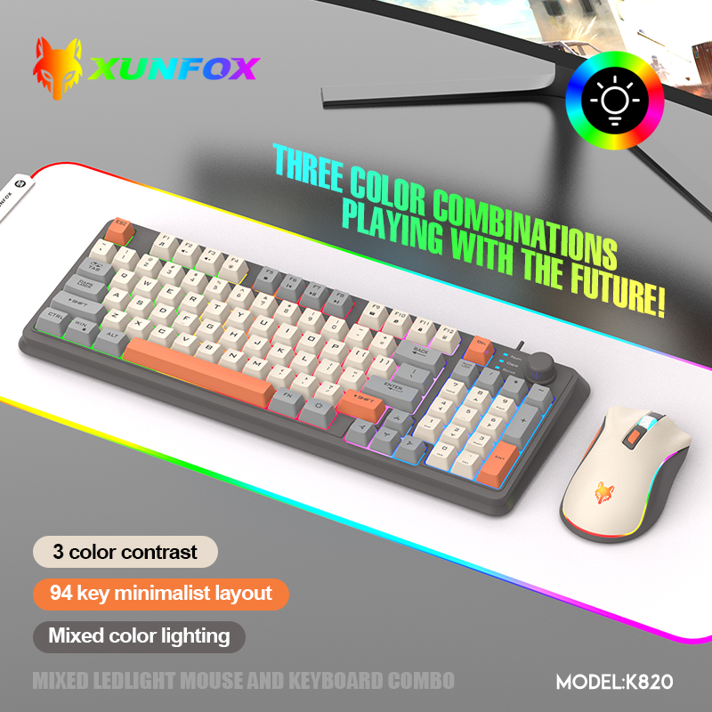 K820 USB Wired Game Keyboard M - đánh giá và giá Gaming Keyboard And Mouse Set