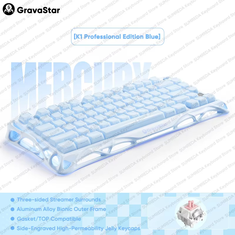 K1 LITE JELLY PINK Mechanical  - đánh giá và giá Keyboard Gaming Mac