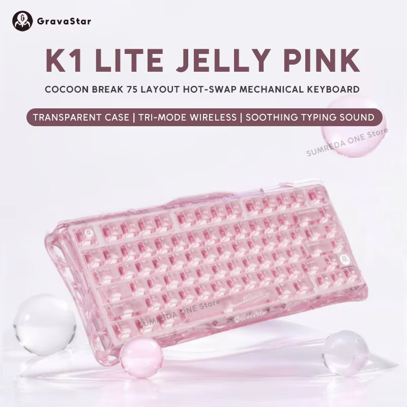 K1 LITE JELLY PINK Mechanical  - đánh giá và giá Keyboard Gaming Mac
