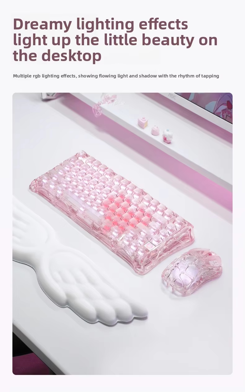 K1 LITE JELLY PINK Mechanical  - đánh giá và giá Keyboard Gaming Mac